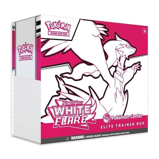 Pokémon Center Scarlet & Violet White Flare Elite Trainer Box | Pokémon Center Exclusive ETB