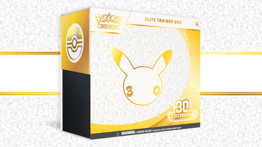 Pokémon TCG 30th Celebration Elite Trainer Box | Factory Sealed Pokémon 30th Anniversary ETB